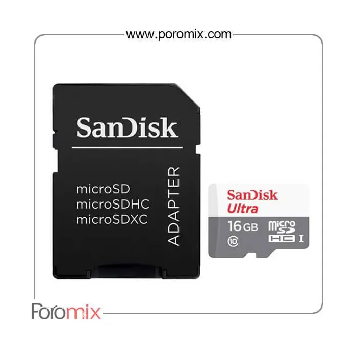 Card 16GB SanDisk Ultra UHS-I U1 Class 10 microSDHC کارت حافظه سن دیسک