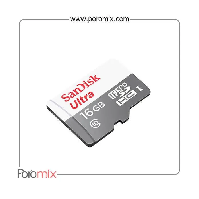 Card 16GB SanDisk Ultra UHS-I U1 Class 10 microSDHC کارت حافظه سن دیسک