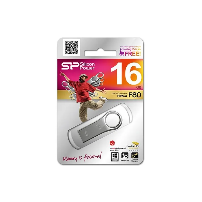 Silicon Power Firma F80 USB 2.0 Flash Memory - 16GB