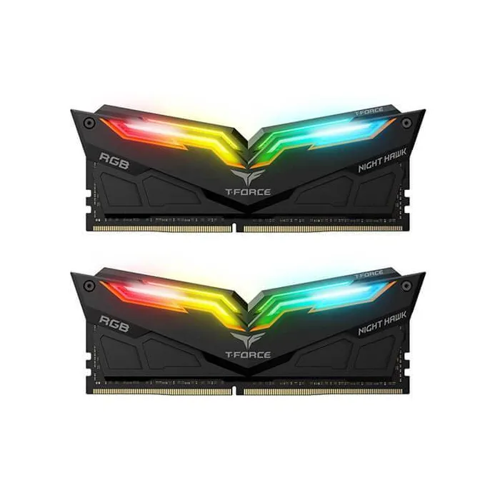 3200 Ram 16GB (8GB×2) TeamGroup T-Force Night Hawk RGB DDR4