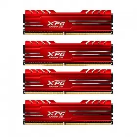 رم کامپیوتر DDR4 چهار کاناله 2400 مگاهرتز CL16 ای دیتا مدل XPG GAMMIX D10 ظرفیت (4×8)32 گیگابایت