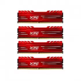 رم کامپیوتر DDR4 چهار کاناله 2400 مگاهرتز CL16 ای دیتا مدل XPG GAMMIX D10 ظرفیت (4×16)64 گیگابایت