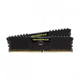 رم کامپیوتر DDR4 دو کاناله 2400 مگاهرتز CL16 کورسیر مدل VENGEANCE LPX ظرفیت (2×8)16 گیگابایت