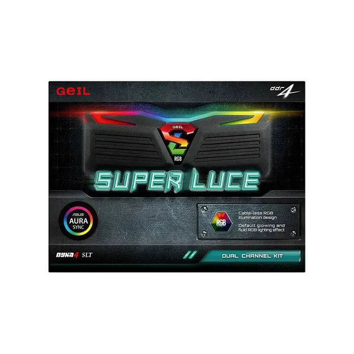 RAM 16GB (8G×2) Geil Super Luce RGB DDR4 3000MHZ