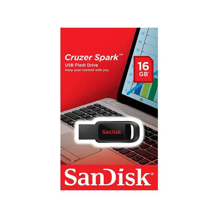 Flash Memory 16GB SanDisk Cruzer Spark USB 2.0