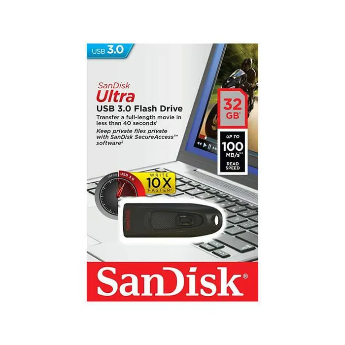 Flash Memory 32GB SanDisk Ultra USB 3.0