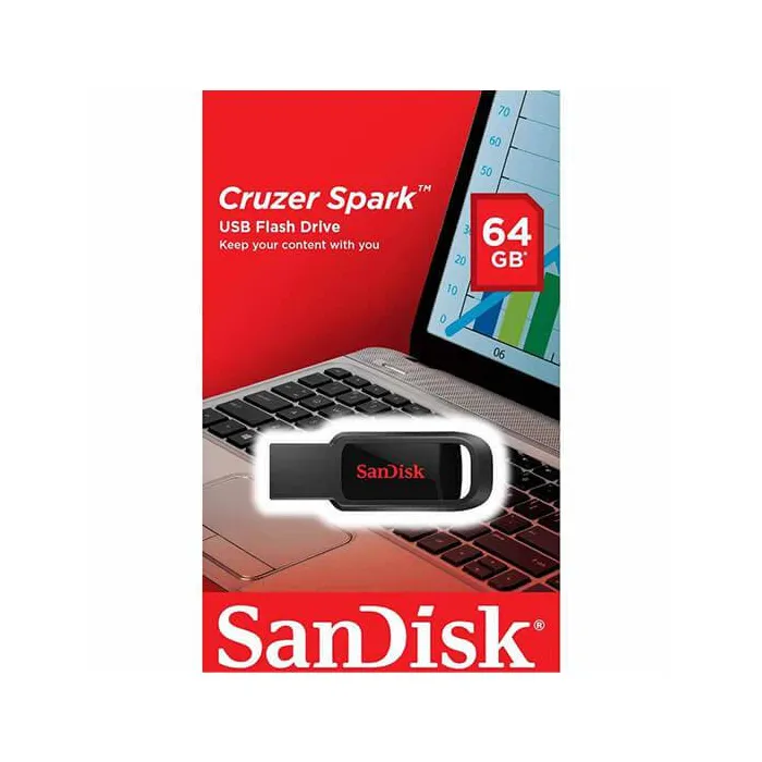 Flash Memory 64GB SanDisk Cruzer Spark USB 2.0