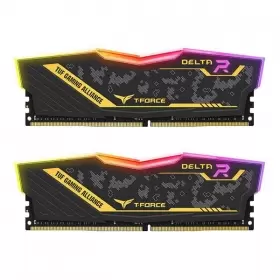 رم کامپیوتر DDR4 دو کاناله 3200 مگاهرتز CL16 تیم گروپ مدل T-Force Delta RGB ظرفیت (2×8)16 گیگابایت