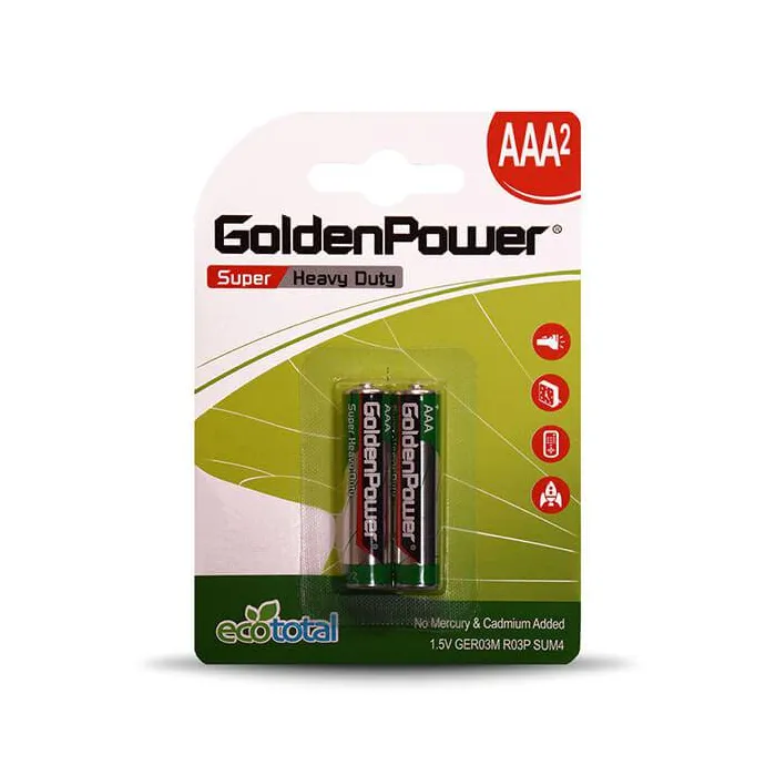 GoldenPower Battery AAA*2 Super Heavy Duty