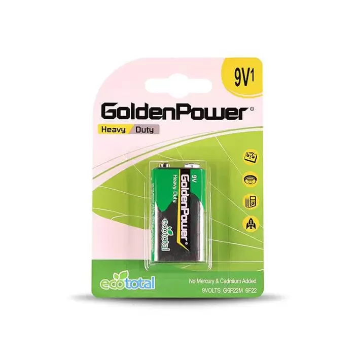 GoldenPower Battery 9V Heavy Duty