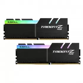 رم کامپیوتر DDR4 دو کاناله 3200 مگاهرتز CL14 جی اسکیل مدل Trident Z RGB ظرفیت (2×16)32 گیگابایت