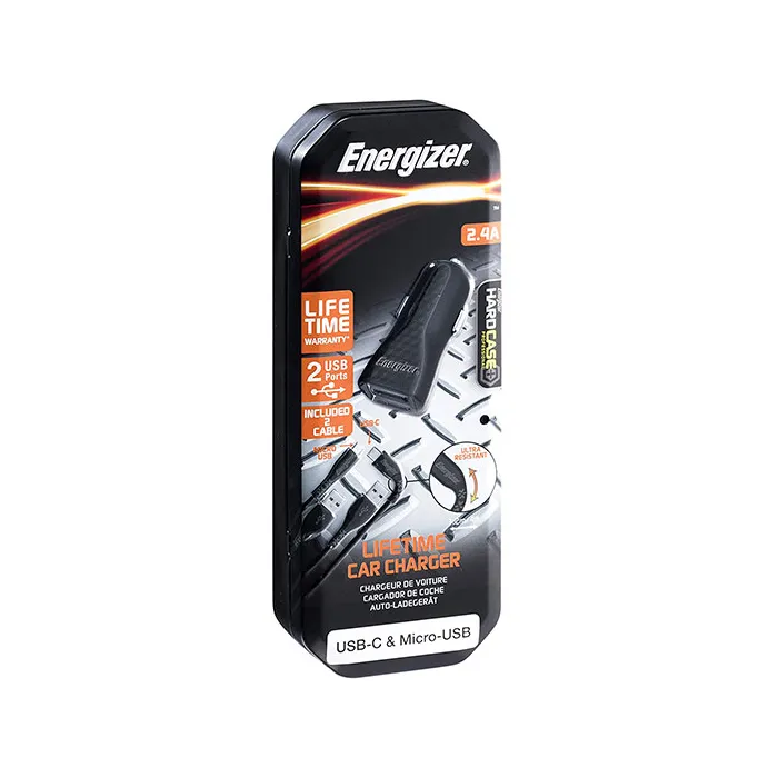 Energizer USB-C/microUSB Car Charger شارژر فندکی انرجایزر