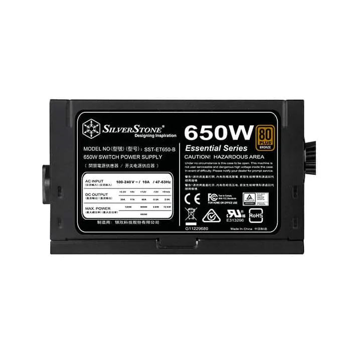 Power SilverStone Essential SST-ET650-B