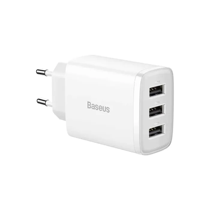 شارژر دیواری باسئوس Compact Charger 3U 17W CCXJ020102