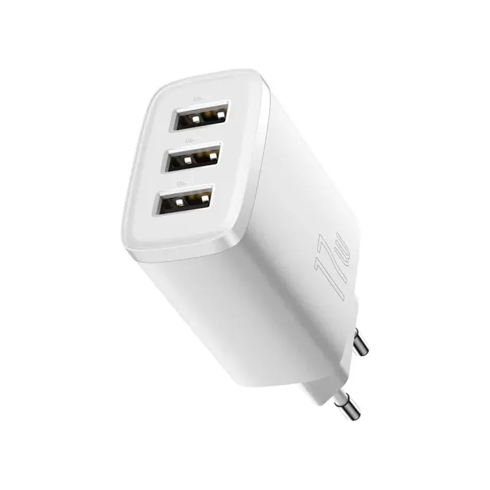 شارژر دیواری باسئوس Compact Charger 3U 17W CCXJ020102
