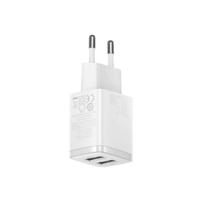 شارژر دیواری باسئوس Compact Charger 2U 10.5W CCXJ010202