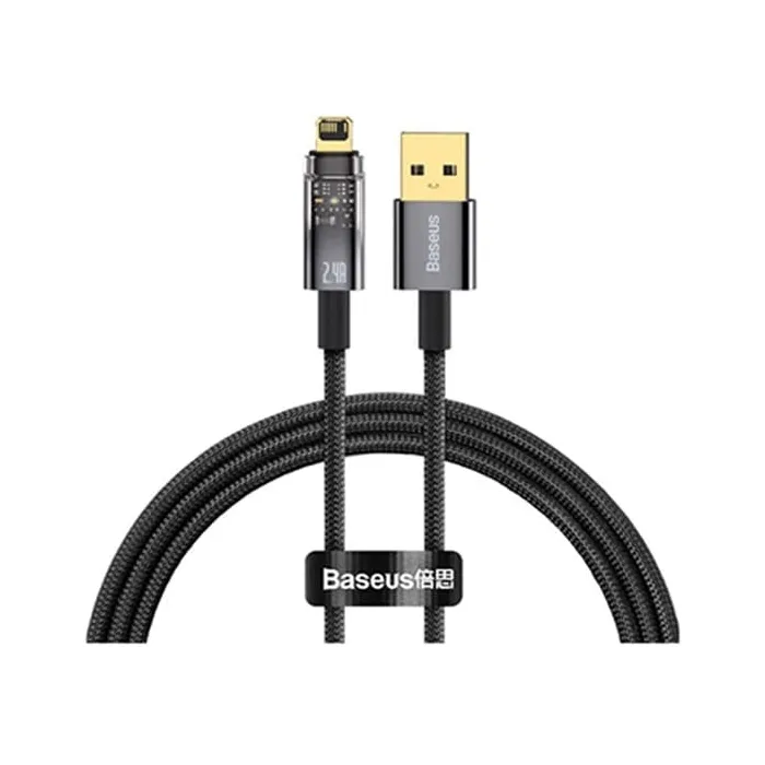 قیمت خرید کابل شارژر باسئوس مدل USB TO Lightning 2.4A