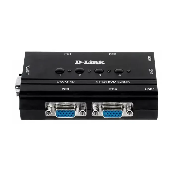 قیمت خرید سوئیچ 4 پورت USB KVM دی لینک مدل DKVM-4U