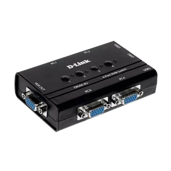 قیمت خرید سوئیچ 4 پورت USB KVM دی لینک مدل DKVM-4U