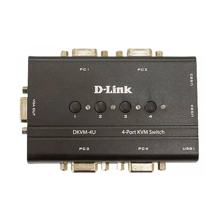 قیمت خرید سوئیچ 4 پورت USB KVM دی لینک مدل DKVM-4U