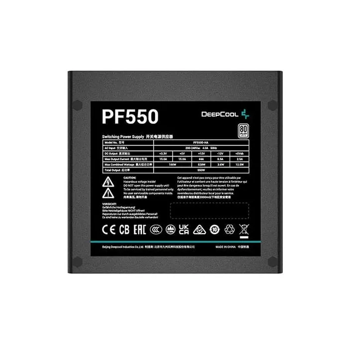 قیمت خرید پاور دیپ کول 550 وات مدل DEEPCOOL PF550