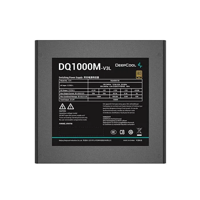 قیمت خرید پاور کامپیوتر دیپ کول 1000 وات مدل DQ1000M-V3L