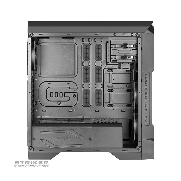 قیمت خرید کیس گرین - Green Striker Gaming Computer Case - پورومیکس