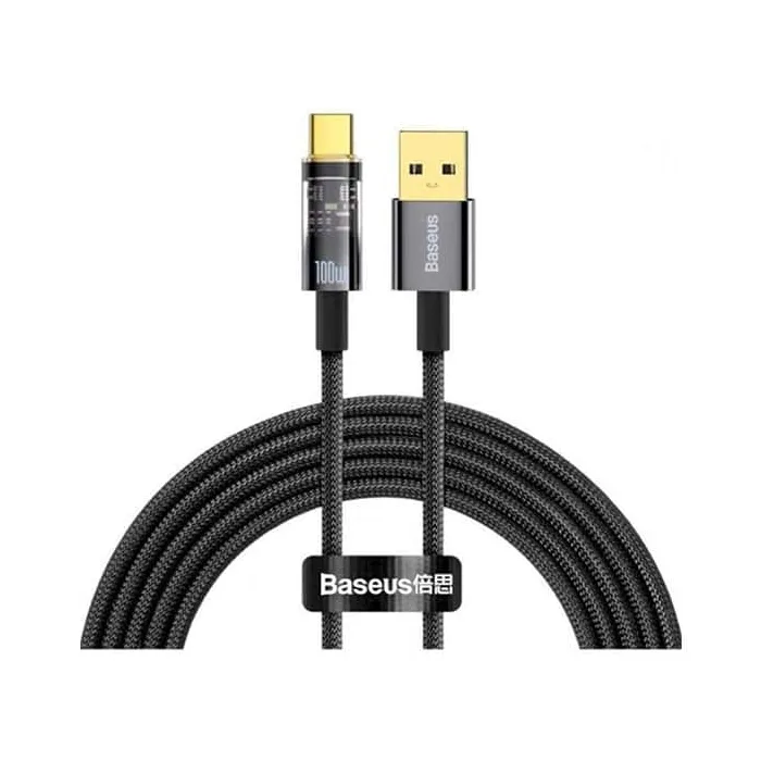 قیمت خرید کابل شارژر باسئوس سری Explorer مدل USB TO TYPE-C 100W