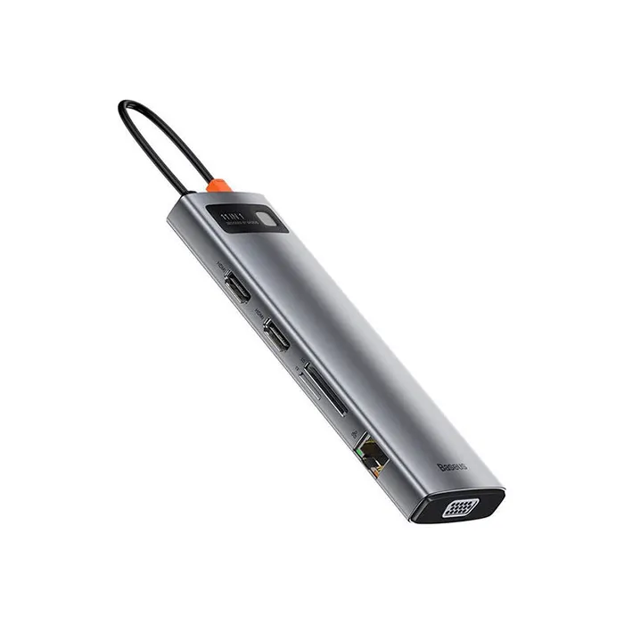 لیست قیمت خرید هاب یو اس بی باسئوس Baseus Metal Gleam Series 11-in-1 Type-C CAHUB-CT0G