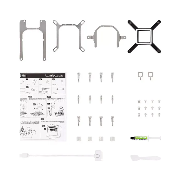 Glacier GLC 360 STREAM-ARGB قیمت فن سی پی یو مایع گرین
