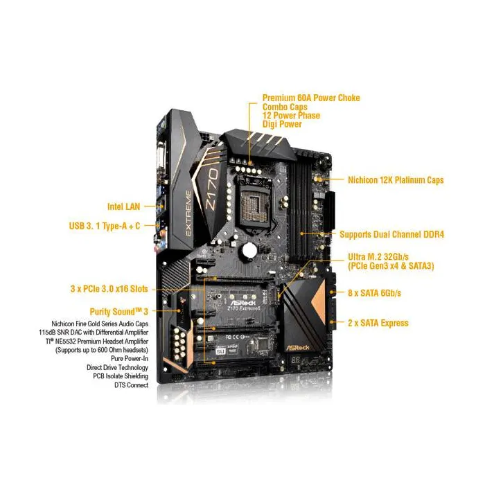 MB ASROCK Z170-EXTREME6 مادربرد اسروک