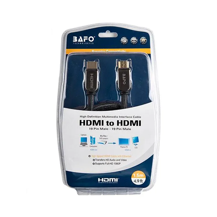 BAFO HDMI Cable 1.5m کابل اچ دی ام آی بافو