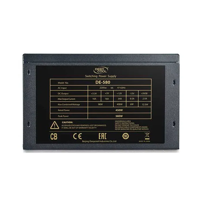 POWER DEEPCOOL DE580 پاور دیپ کول