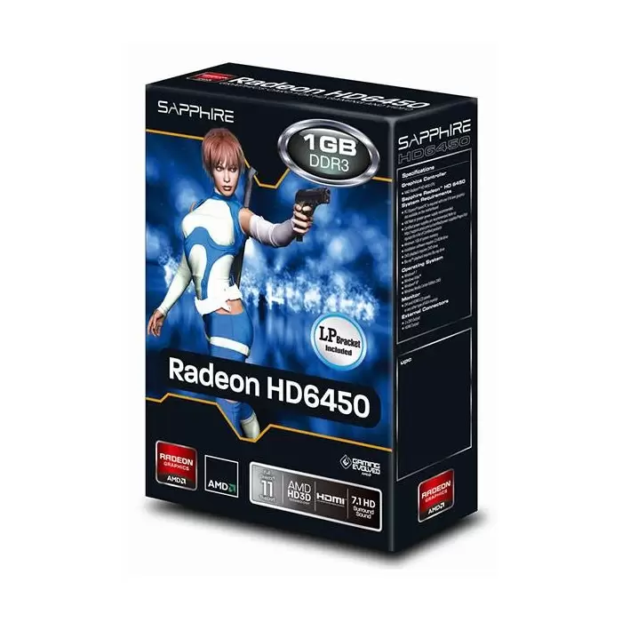SAPPHIRE Radeon HD6450 1GB DDR3 Graphic Card کارت گرافیک سافایر