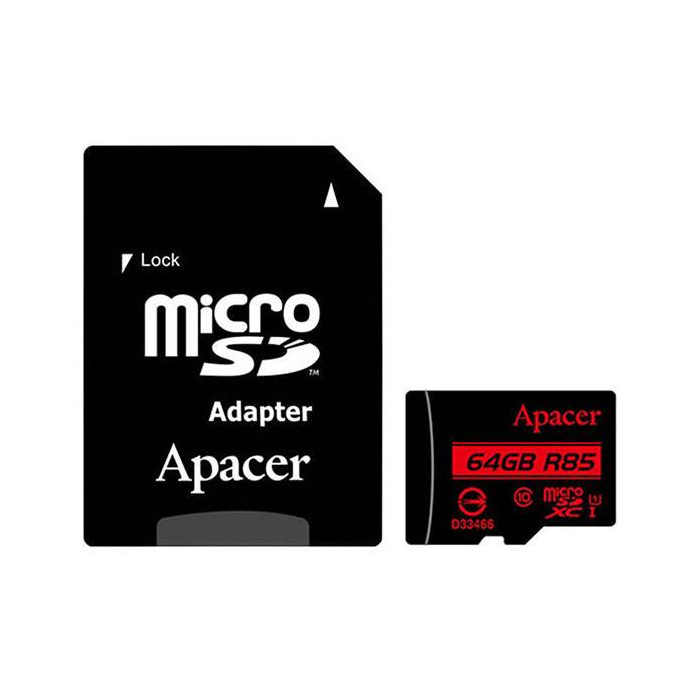 Card 64GB Apacer UHS-I U1 Class 10 microSDHC کارت حافظه اپیسر