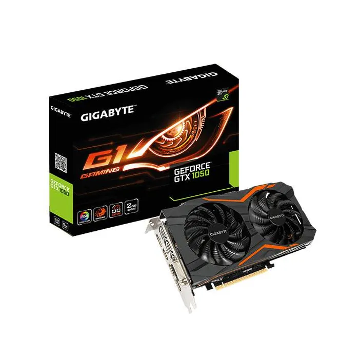 GIGABYTE GeForce GTX 1050 G1 Gaming 2G WF2X GDDR5 Graphics Card کارت گرافیک گیگابایت