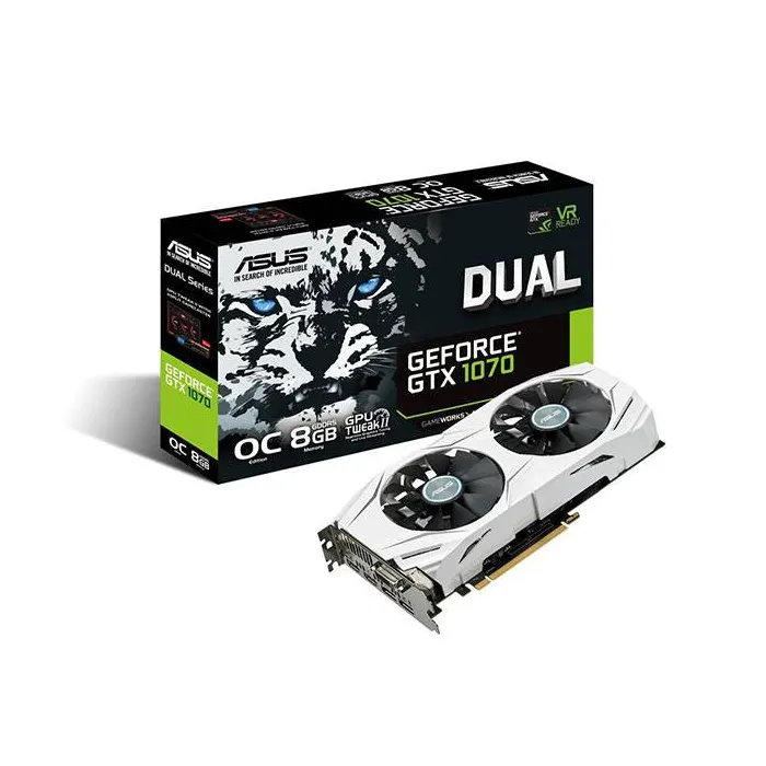 ASUS DUAL GTX1070 OC 8G Graphics Card کارت گرافیک ایسوس