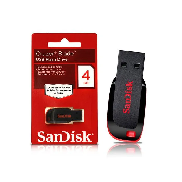 Flash Memory 4GB SanDisk Cruzer Blade USB 2.0 فلش سن دیسک