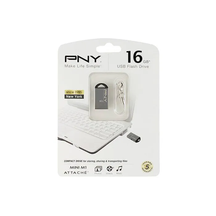 Flash Memory 16GB PNY MINI M1 Attaché USB 2.0 فلش پی ان وای