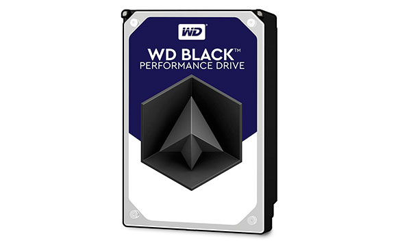 Black internal hard drive