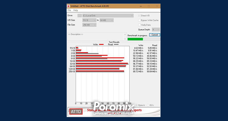 نرم افزار تست سرعت هارد دیسک