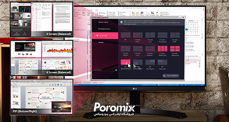 مانیتور LG 24MP68VQ-P