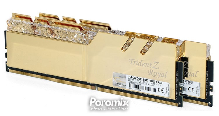حافظه رم کامپیوتر G.Skill Trident Z Royal DDR4-3200 C14