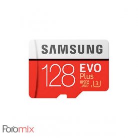 کارت حافظه سامسونگ ظرفیت 128 گیگابایت مدل Evo Plus UHS-I U3 Class 10 با خشاب