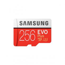 کارت حافظه سامسونگ ظرفیت 256 گیگابایت مدل Evo Plus UHS-I U3 Class 10 با خشاب