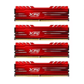 رم کامپیوتر DDR4 چهار کاناله 2400 مگاهرتز CL16 ای دیتا مدل XPG GAMMIX D10 ظرفیت (4×8)32 گیگابایت
