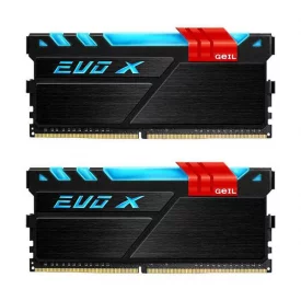 رم کامپیوتر DDR4 دو کاناله 3000 مگاهرتز CL16 ژل مدل EVO X ظرفیت (2×8)16 گیگابایت