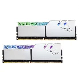 رم کامپیوتر DDR4 دو کاناله 3200 مگاهرتز CL14 جی اسکیل مدل Trident Z Royal ظرفیت (2×16)32 گیگابایت