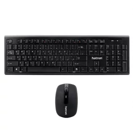 کیبورد و موس بی سیم هترون مدل HKCW130
