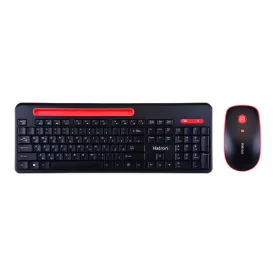 کیبورد و موس بی سیم هترون مدل HKCW135